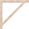Ekena Millwork Traditional Block Smooth Bracket w/ Offset Brace, Douglas Fir, 5 1/2"W x 46"D x 46"H BKT0604X46X46TRA05SDF - alternate 3